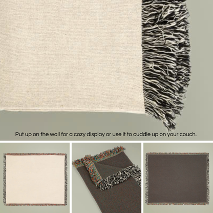 Custom Cool Dawg Woven Blanket, Custom Dog Photo, Gift For Dog Lovers